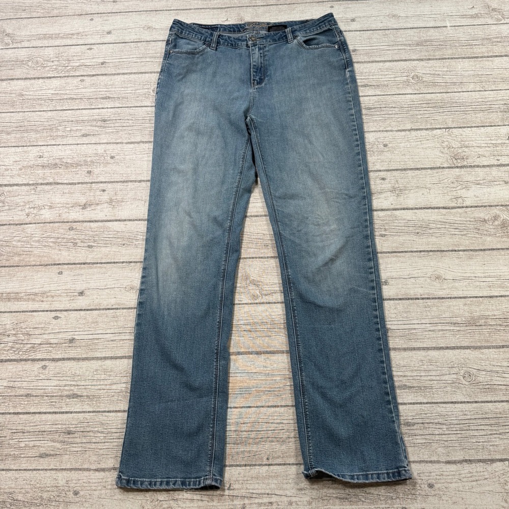 Buffalo David Bitton Jeans Womens 12x32 Blue Misha Mid Rise Straight Leg Stretch